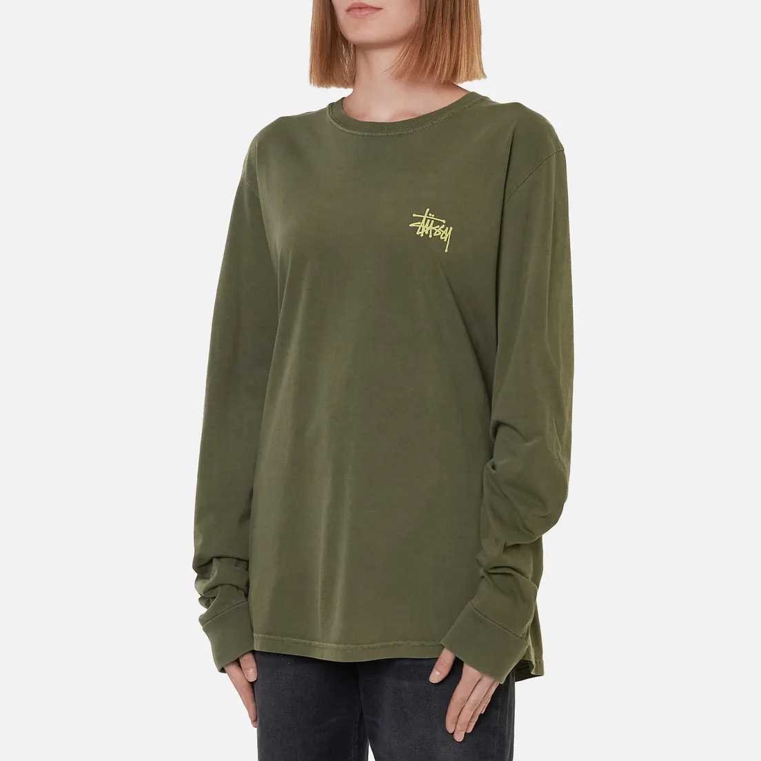 Stussy Женский лонгслив Basic Stussy Pigment Dyed
