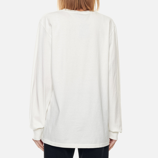 Женский лонгслив Stussy Basic Stussy Logo Pigment Dyed Natural