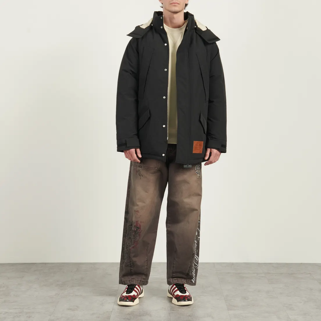 Evisu Мужской пуховик Water Repellent Nylon Down