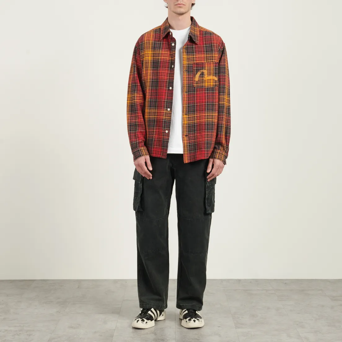 Evisu Мужские брюки Washed Cargo Loose