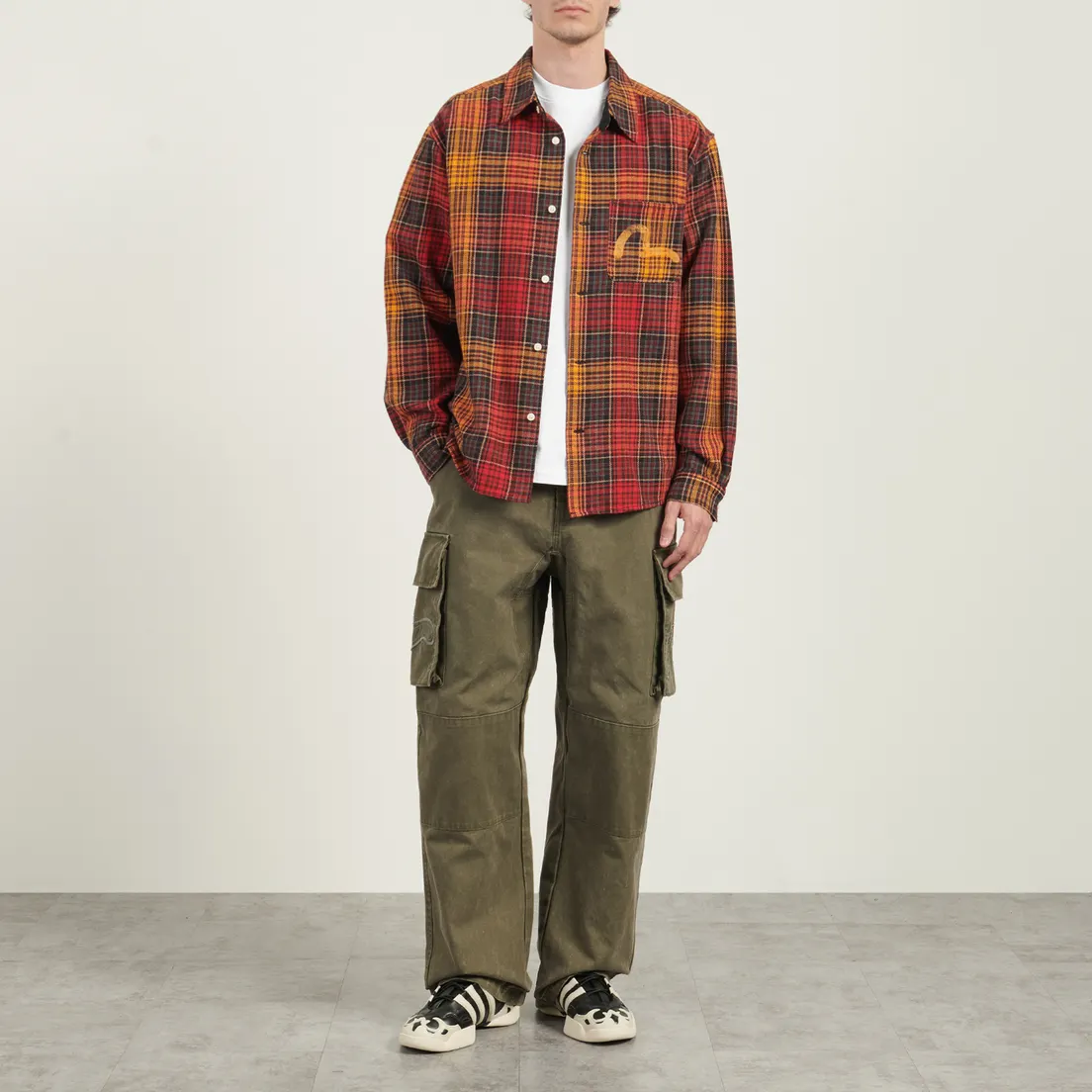 Evisu Мужские брюки Washed Cargo Loose
