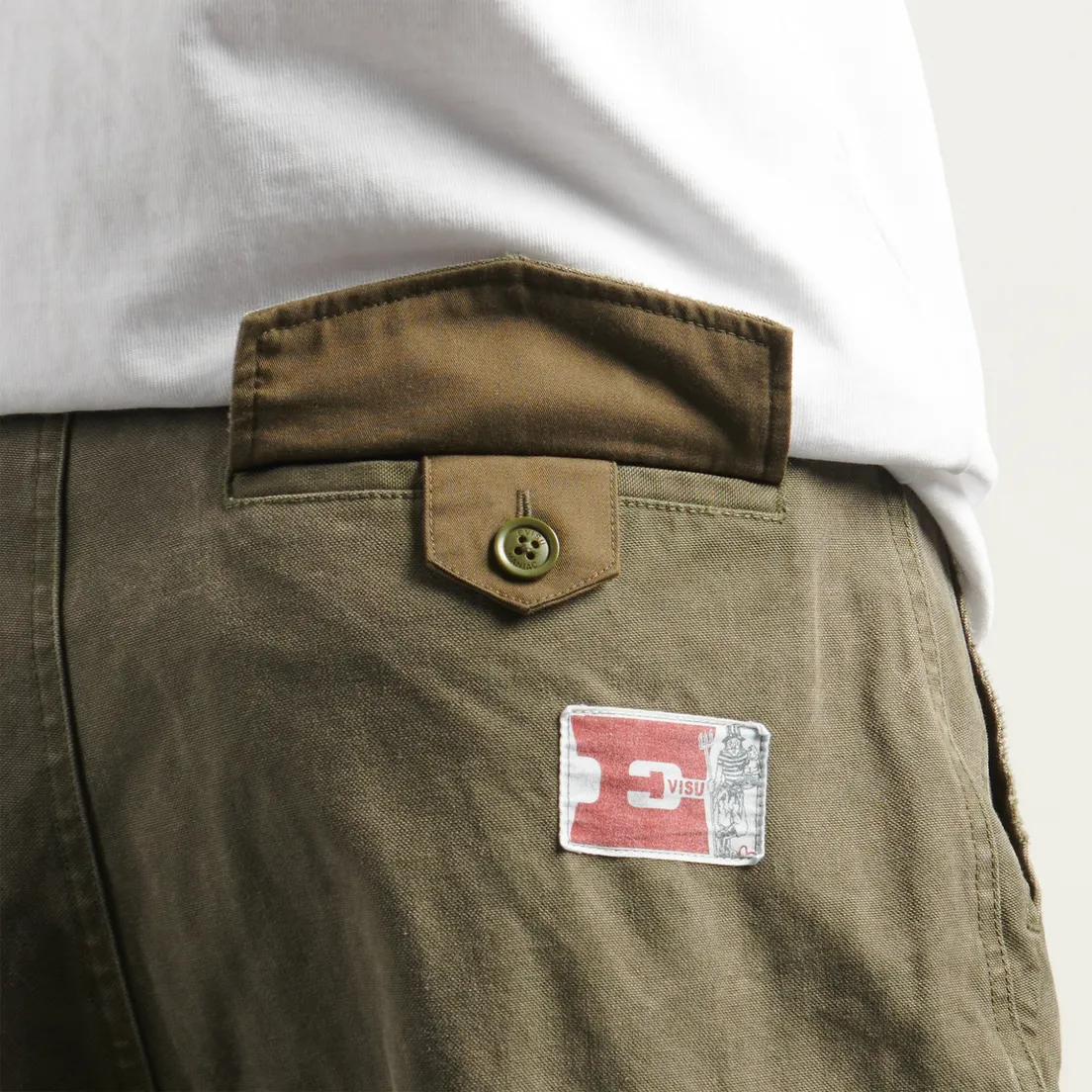 Evisu Мужские брюки Washed Cargo Loose