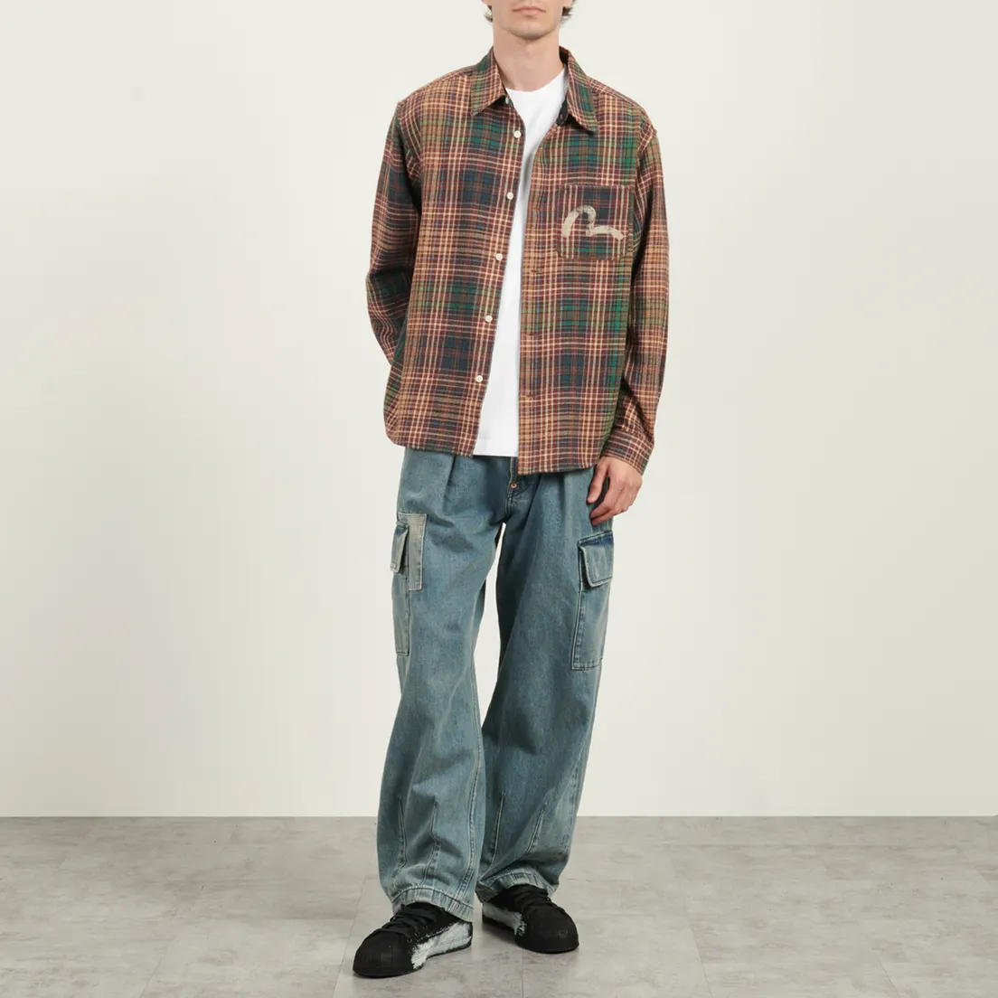 Evisu Мужская рубашка Checked