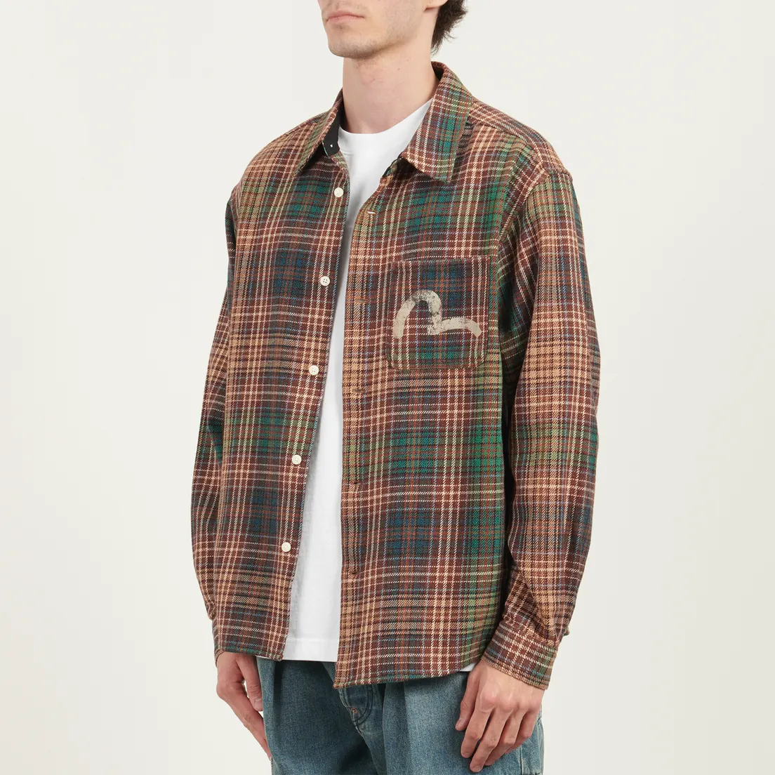 Evisu Мужская рубашка Checked
