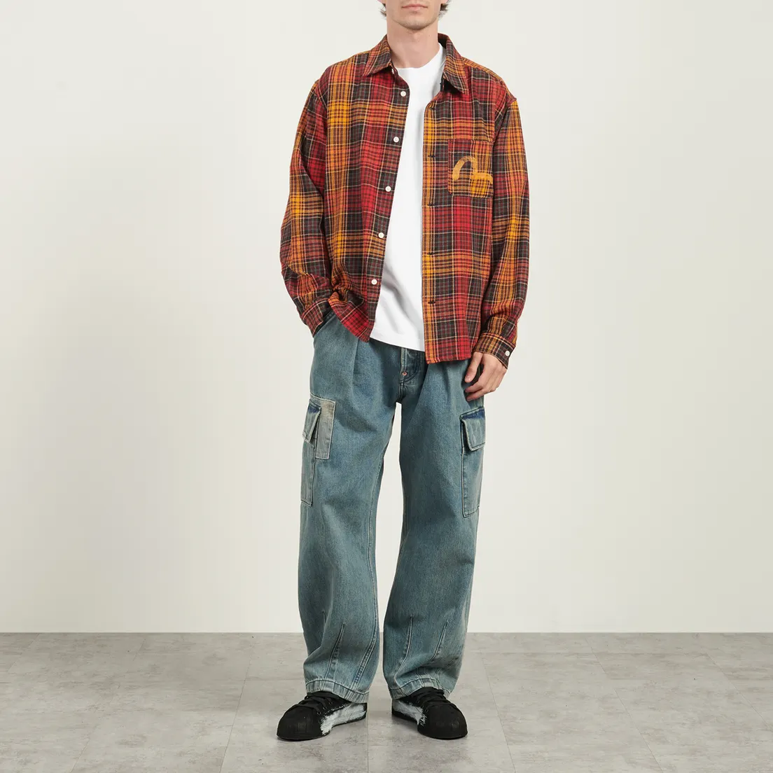 Evisu Мужская рубашка Checked