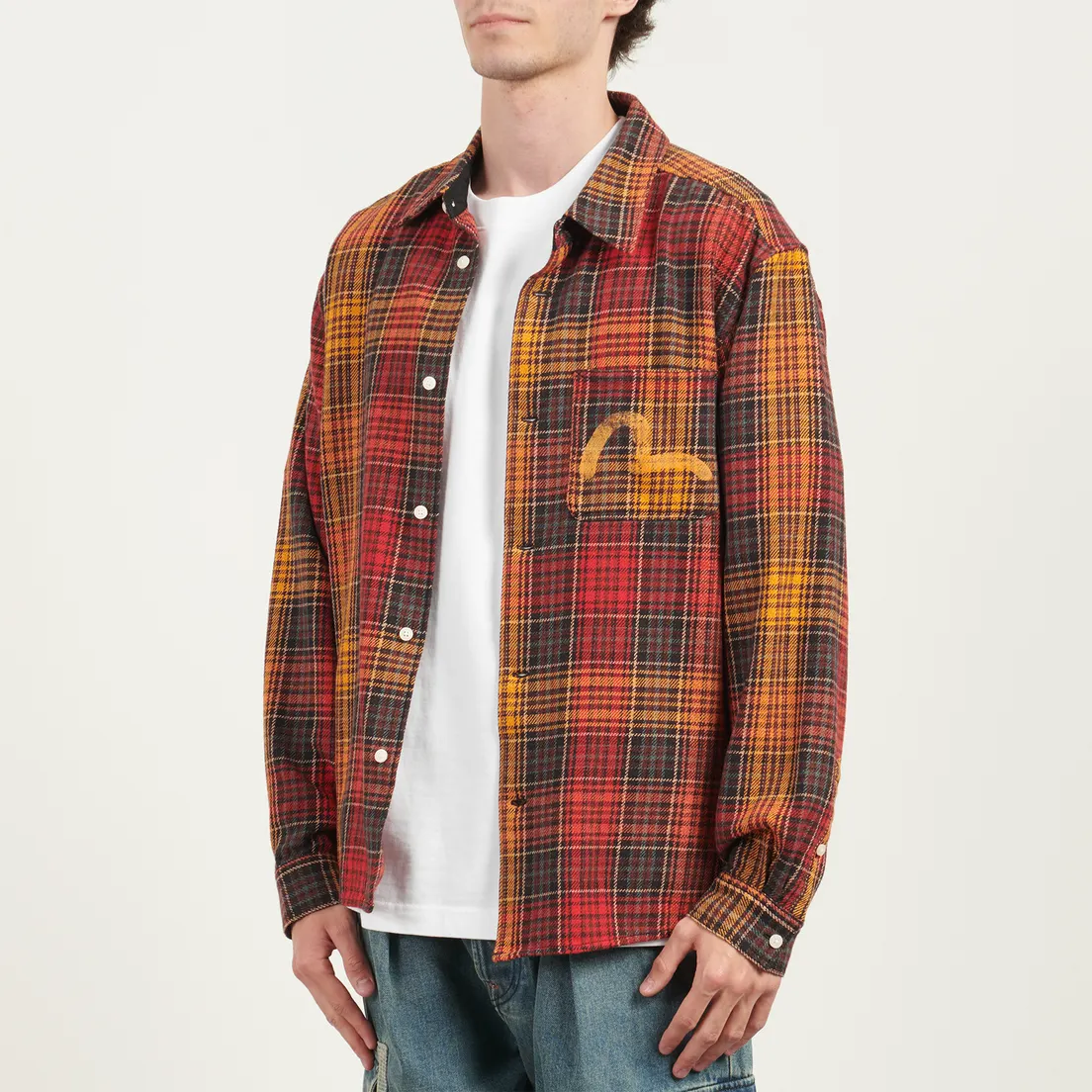 Evisu Мужская рубашка Checked