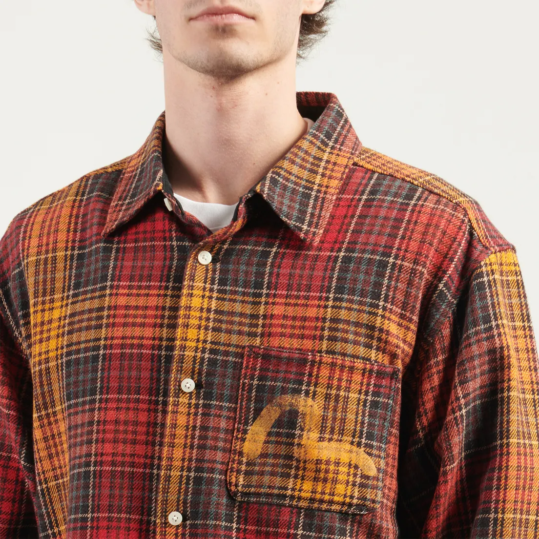 Evisu Мужская рубашка Checked