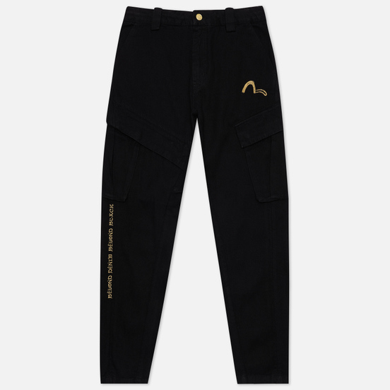 Мужские джинсы Evisu Evisukuro 3D Cargo Black