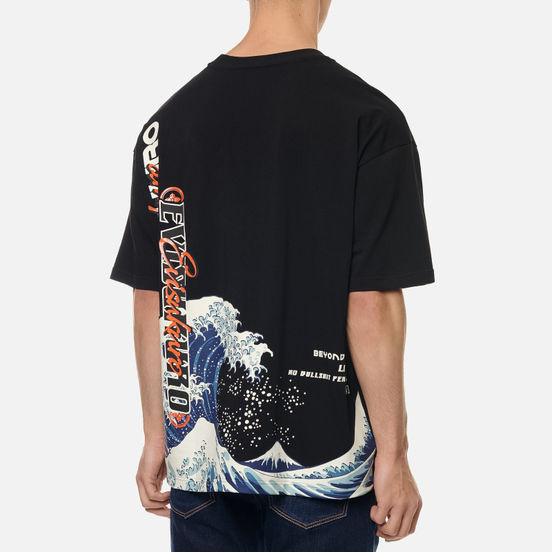 Мужская футболка Evisu Evisukuro Great Wave Black