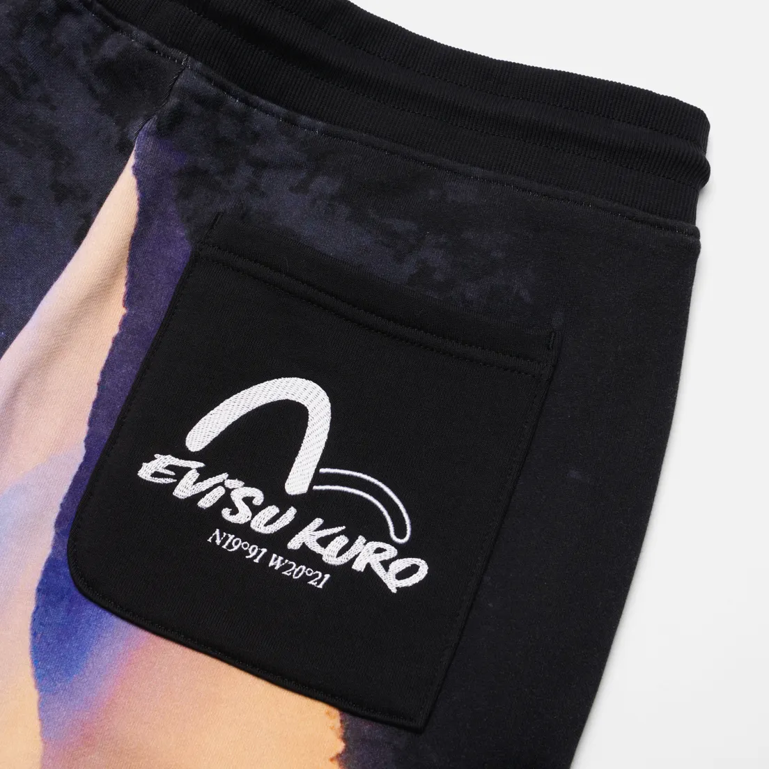 Evisu Мужские брюки Evisukuro Sea Of Clouds Digital Print