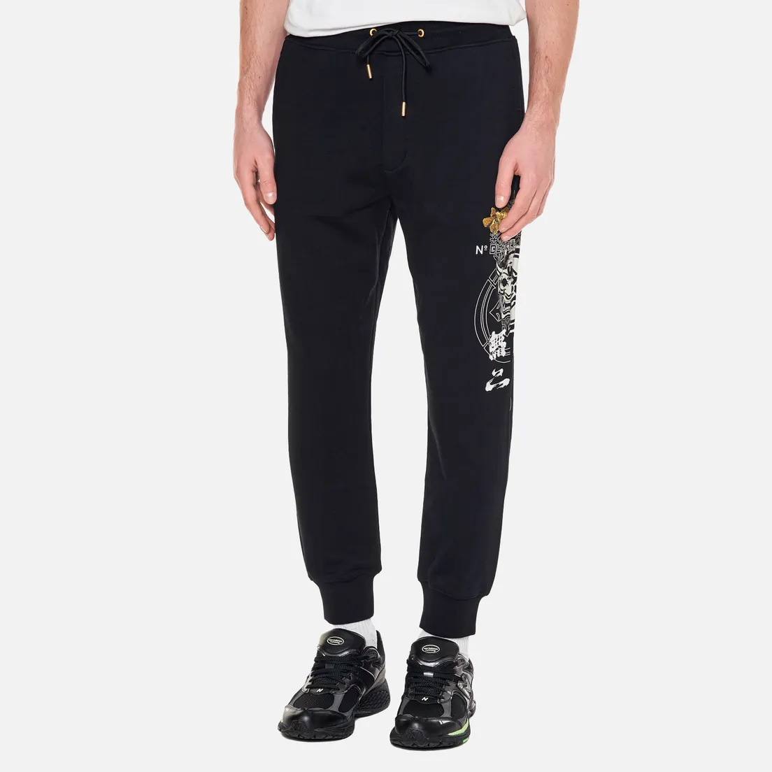 Evisu Мужские брюки Evisukuro Hannya Logo Printed