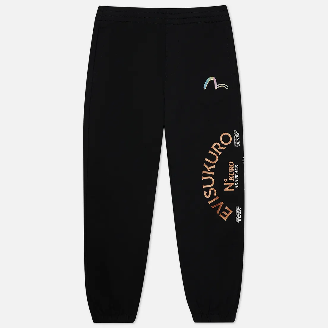 Evisu Мужские брюки Evisukuro Stretch Over Logo Great Waves Print