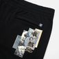 Мужские брюки Evisu Evisukuro Stretch Over Logo Great Waves Print Black фото - 2