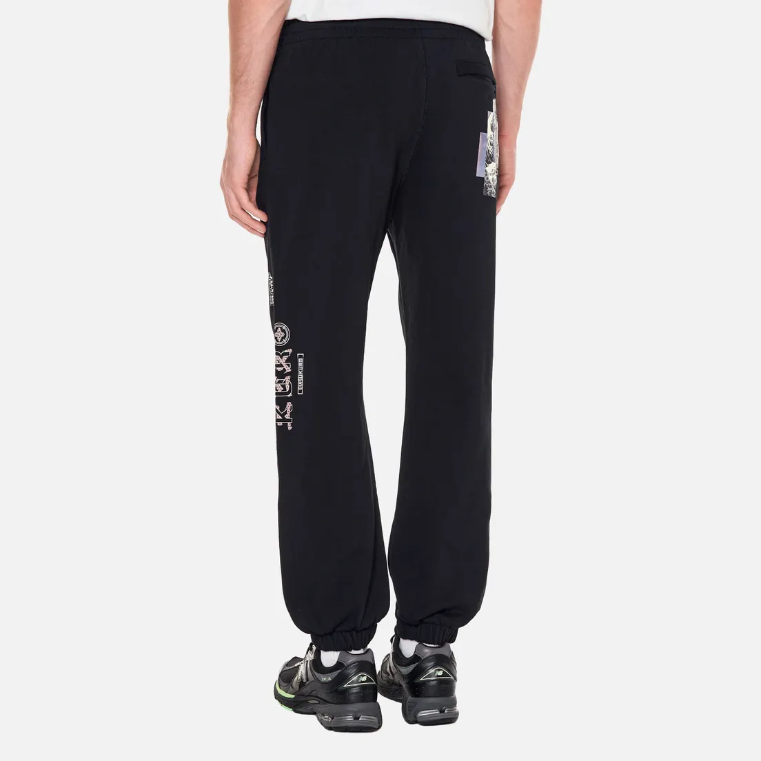 Evisu Мужские брюки Evisukuro Stretch Over Logo Great Waves Print