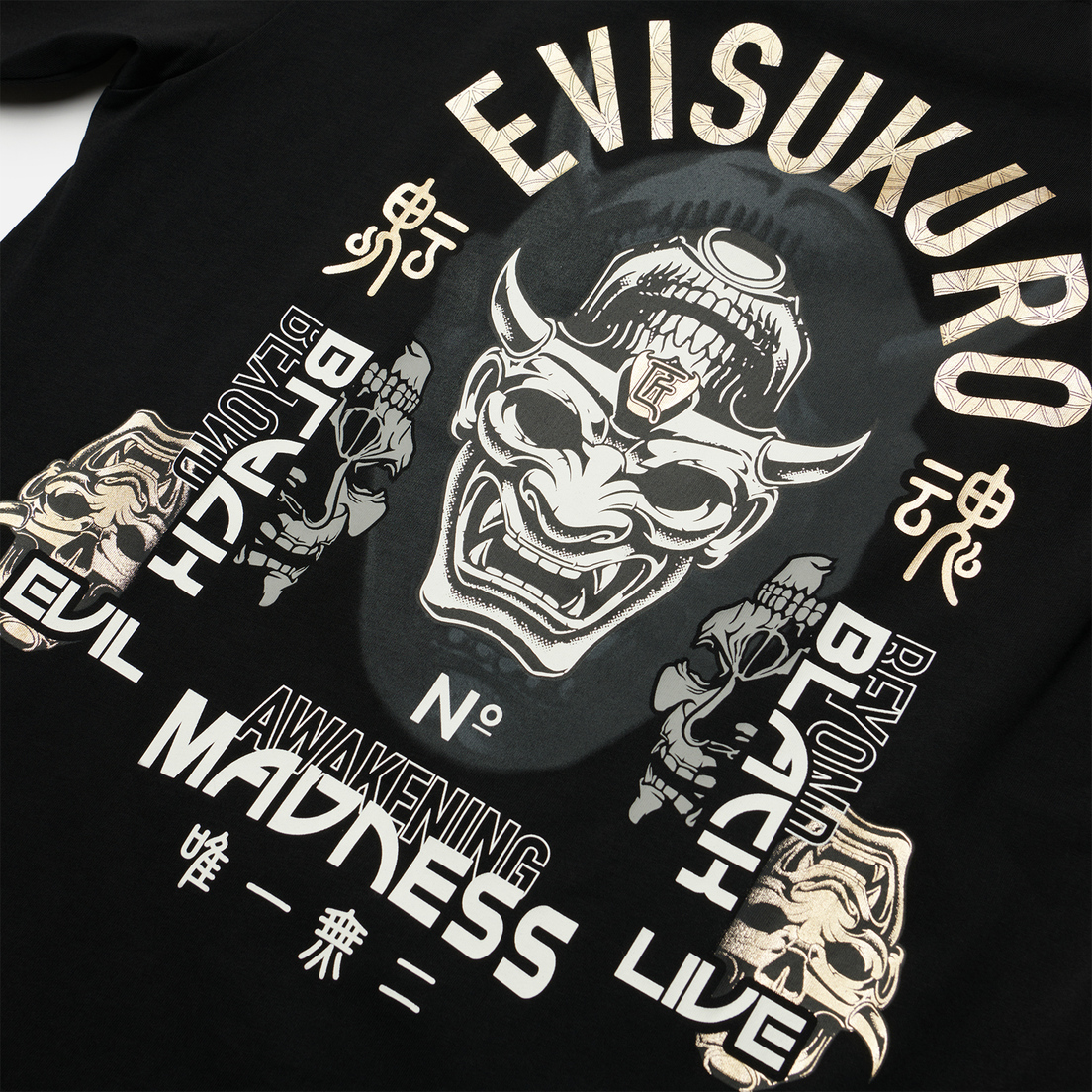 Evisu Мужская футболка Evisukuro Hannya Heraldry