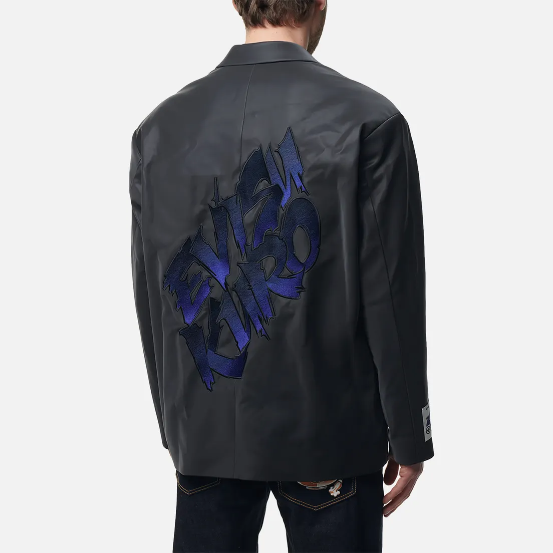 Evisu Мужской пиджак Evisukuro Oversized Padded Satin Leather