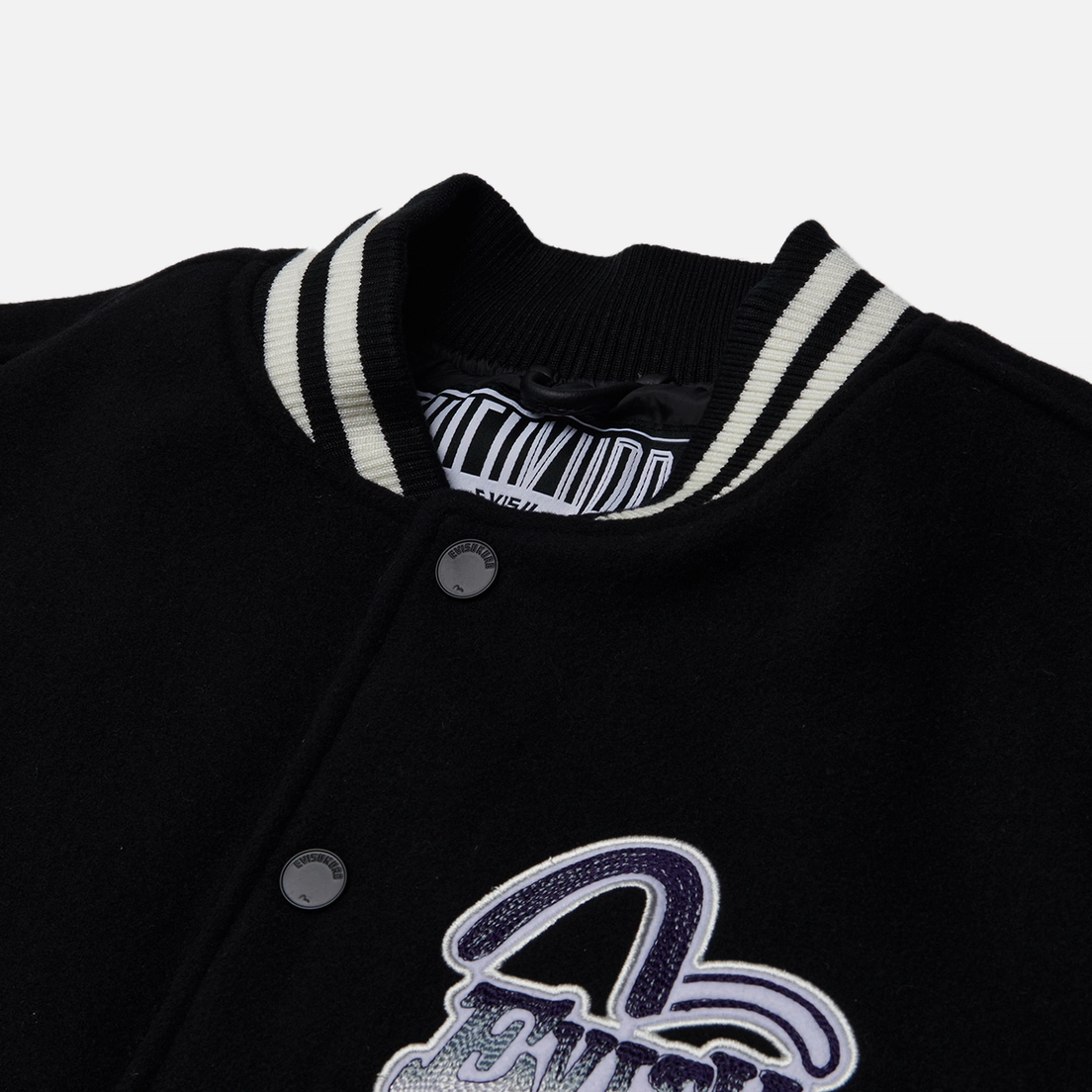 Evisu Мужская куртка бомбер Evisukuro Gradient Embroidery Patch Varsity