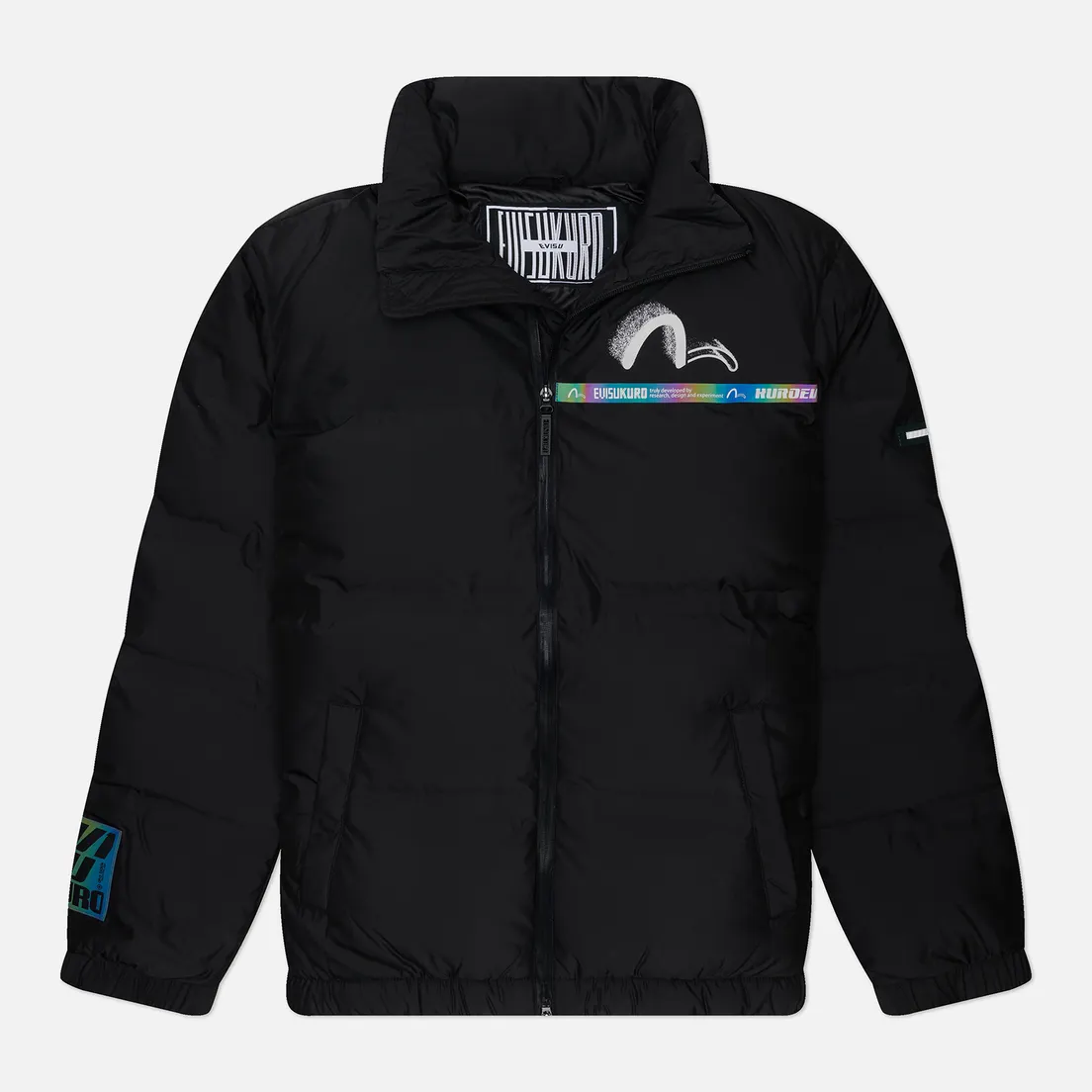 Evisu Мужской пуховик Evisukuro Seamless Logo Print Down