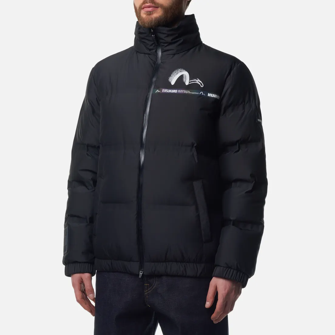 Evisu Мужской пуховик Evisukuro Seamless Logo Print Down