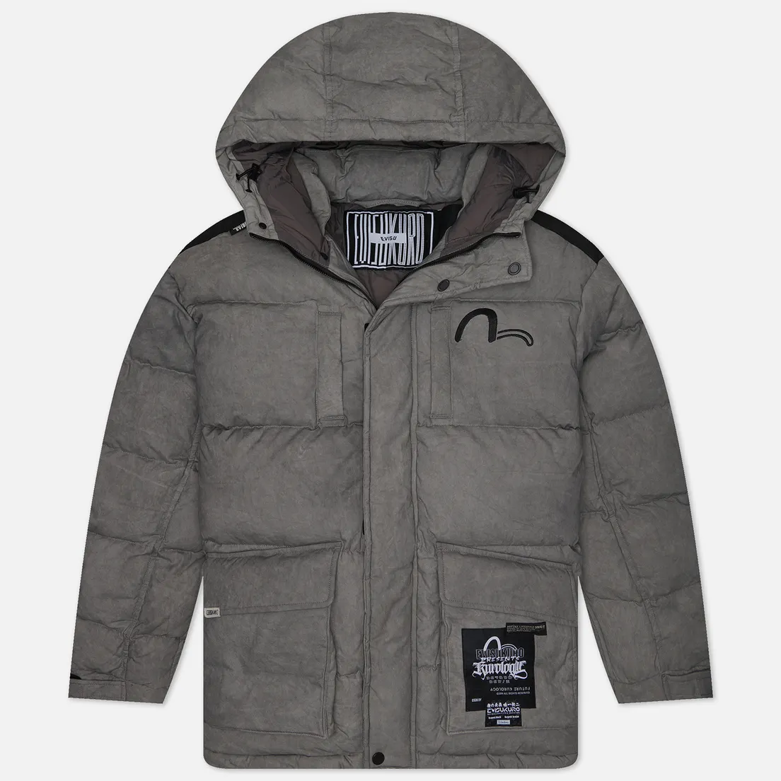 Evisu Мужской пуховик Evisukuro Pigment Dyed Ripstop Down