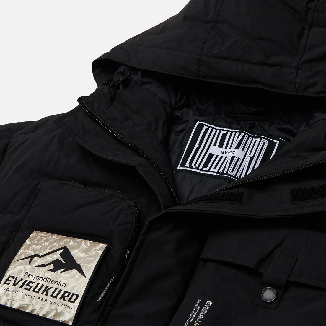 Evisu Мужской пуховик Evisukuro Multi Pockets Down