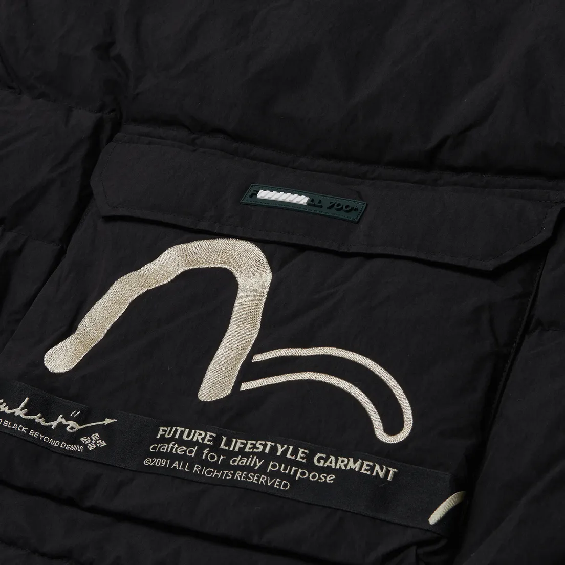 Evisu Мужской пуховик Evisukuro Multi Pockets Down