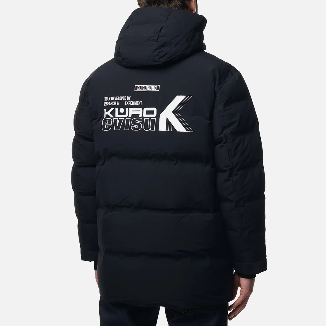 Evisu Мужской пуховик Evisukuro Seamless Hooded Down