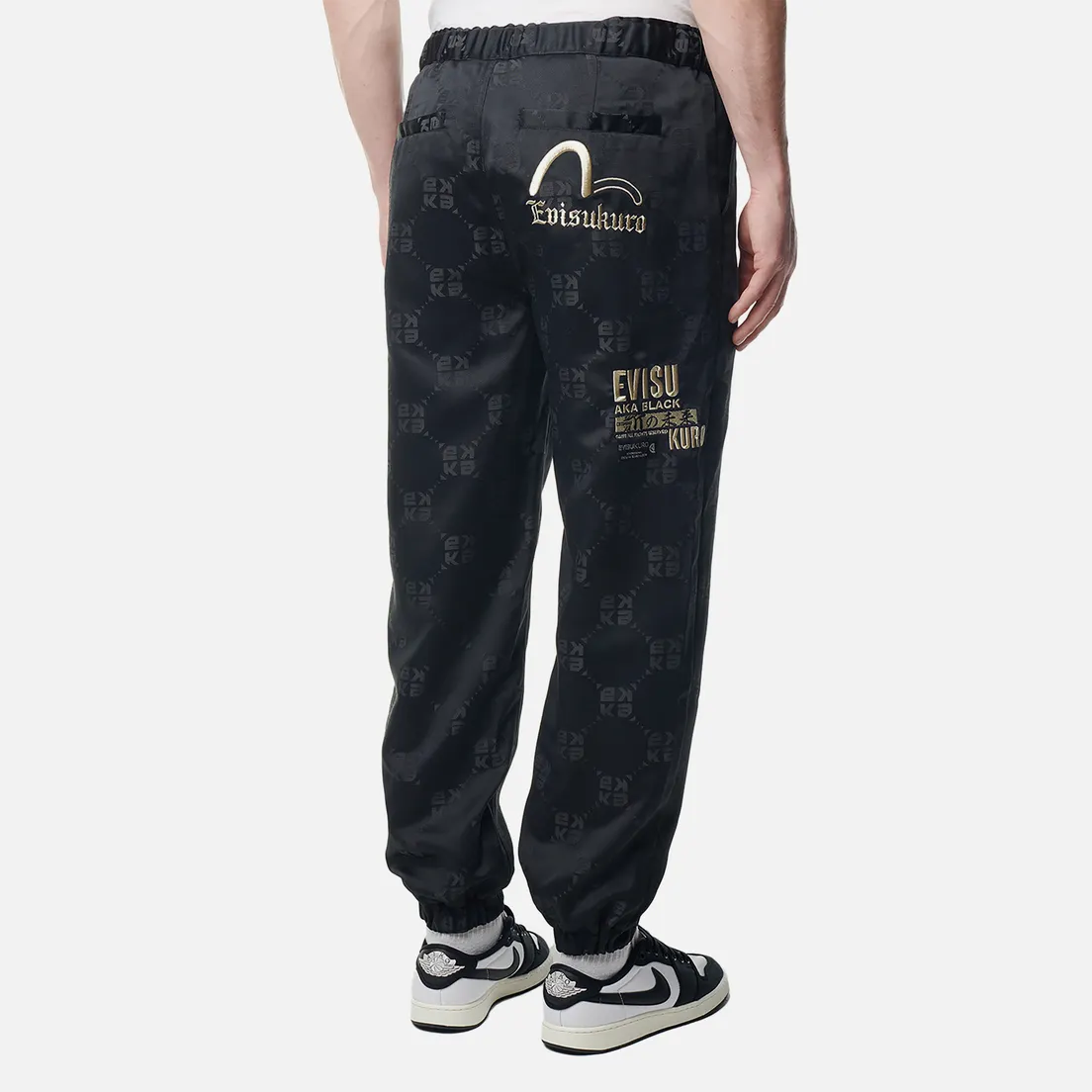 Evisu Мужские брюки Evisukuro AO Monogram Jacquard Joggers