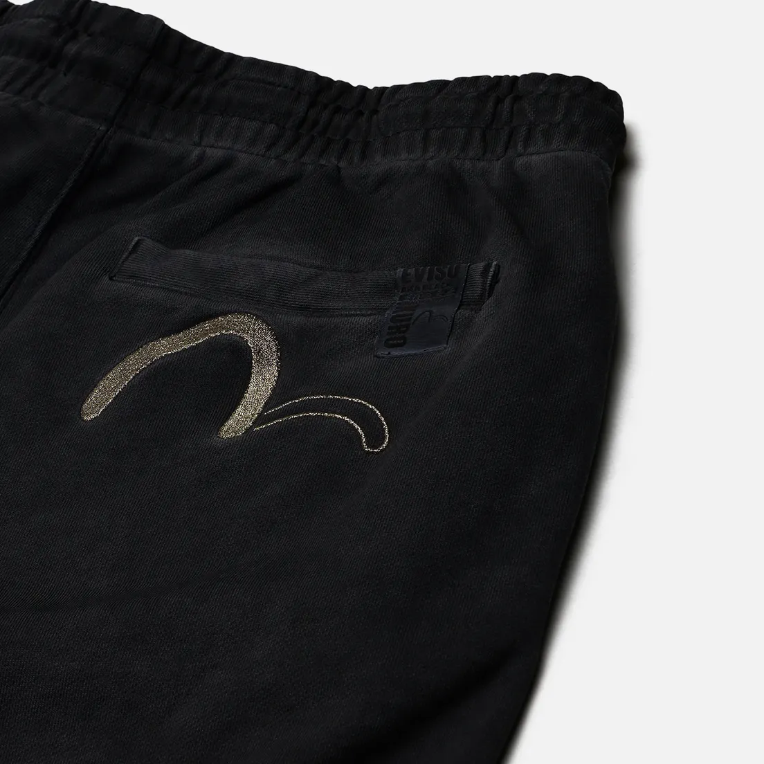 Evisu Мужские брюки Evisukuro Garment Pigment Dyed With Embroidered Logo