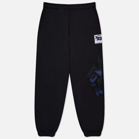 фото Мужские брюки evisu evisukuro gradient logo print, цвет чёрный, размер s