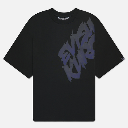 фото Мужская футболка evisu evisukuro with gradient print logo, цвет чёрный, размер s