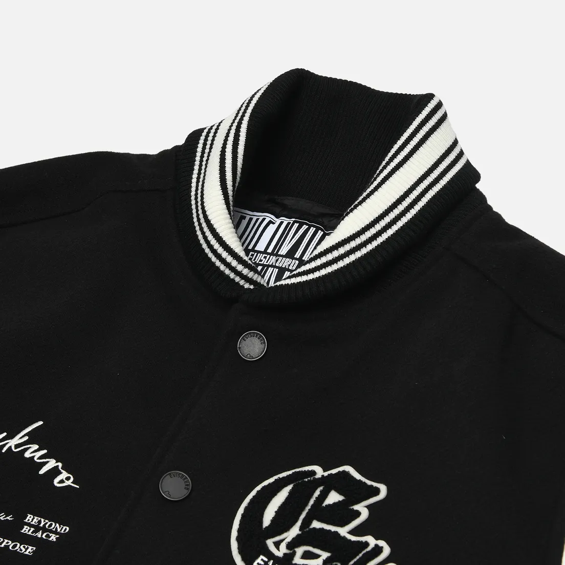 Evisu Мужская куртка бомбер Evisukuro Multi Logo Padded Baseball