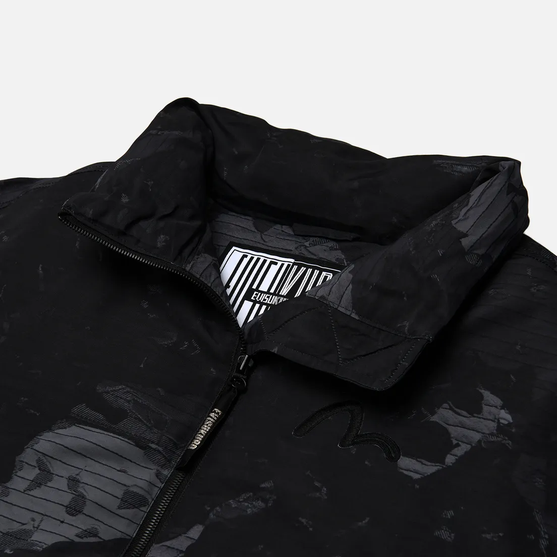 Evisu Мужской пуховик Evisukuro Boro Fabric Printed Down