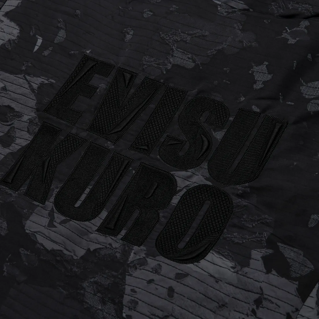 Evisu Мужской пуховик Evisukuro Boro Fabric Printed Down