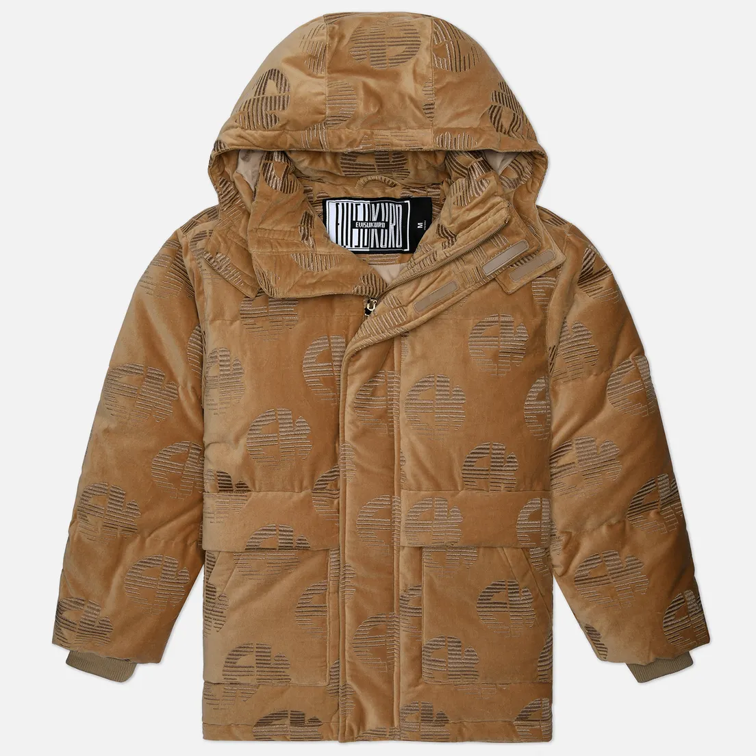Evisu Мужской пуховик Evisukuro Monogrammed Velvet Down