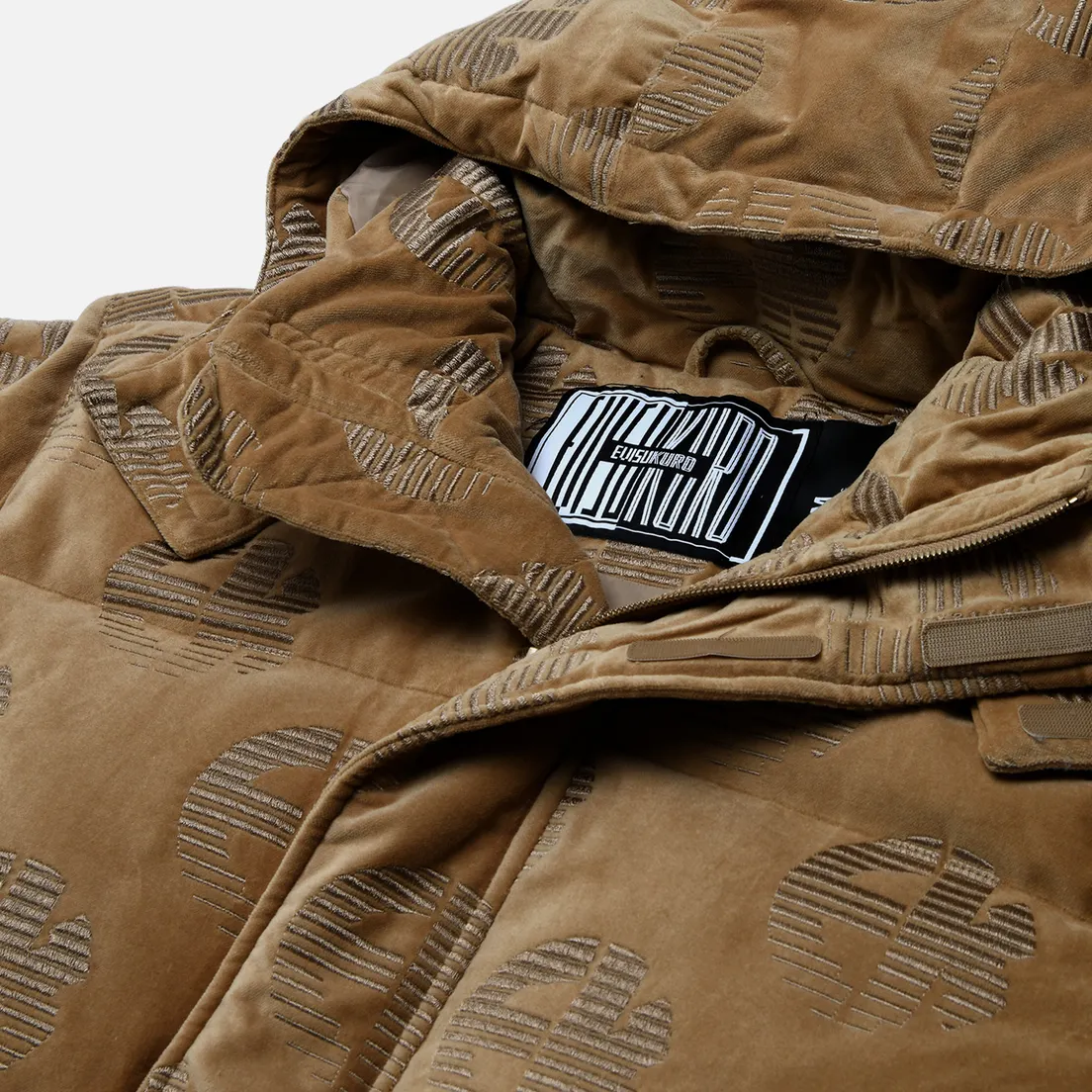 Evisu Мужской пуховик Evisukuro Monogrammed Velvet Down