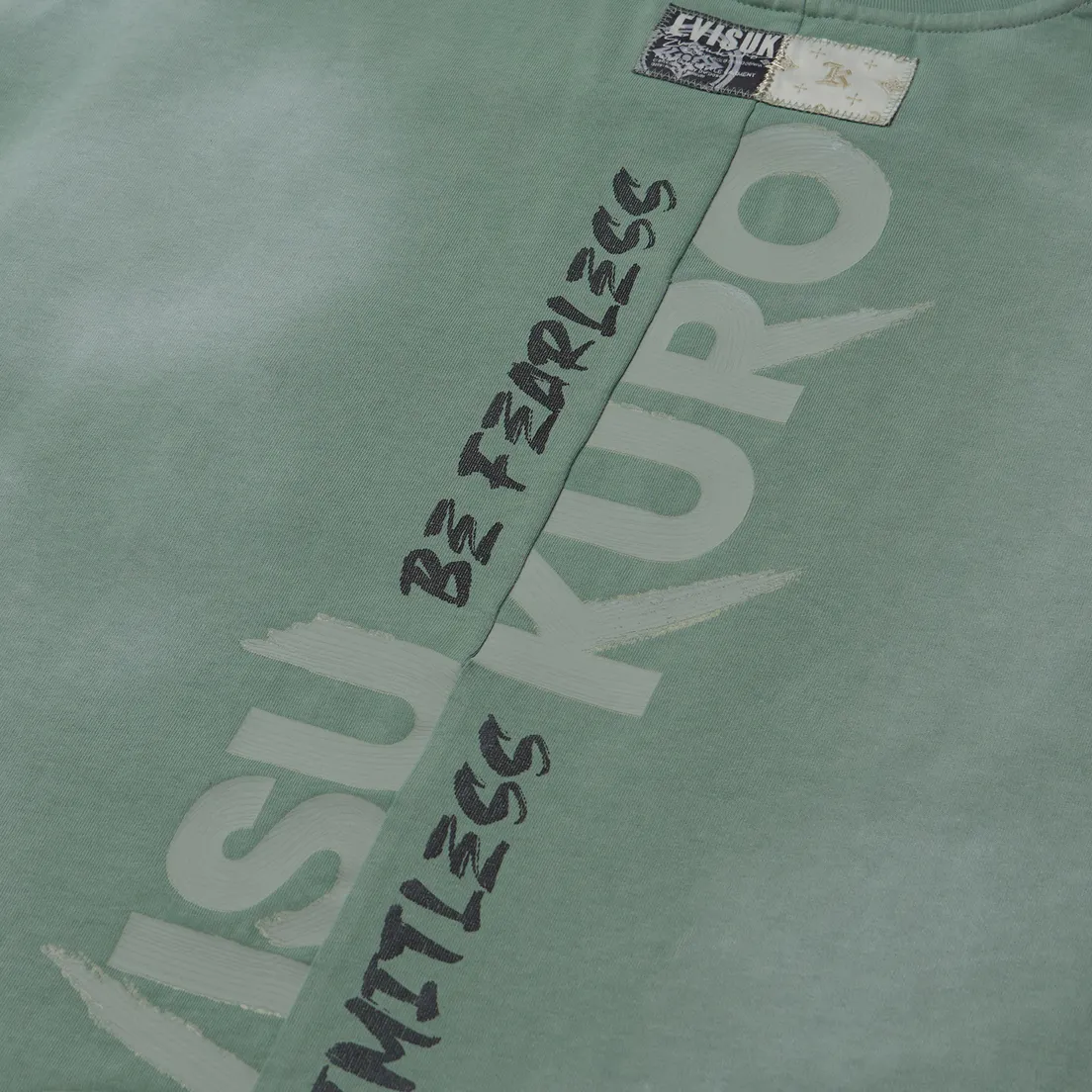 Evisu Мужская футболка Evisukuro Garment Dyed Calligraphy Logo Pocket