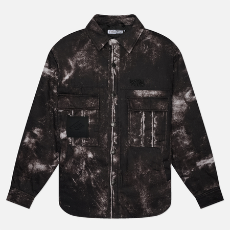 Мужская демисезонная куртка Evisu Printed Padded, цвет чёрный, размер L