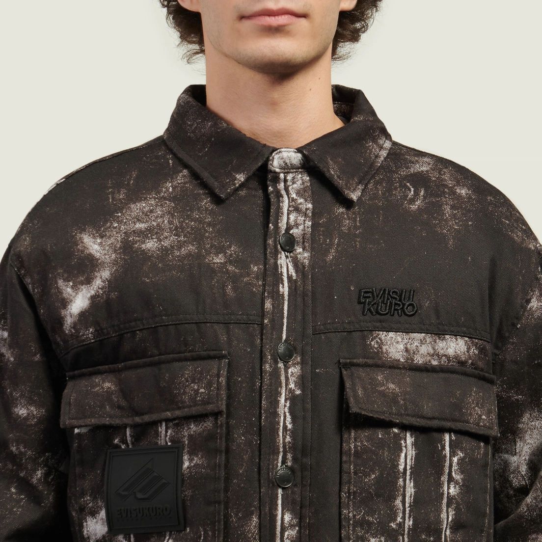 Evisu Мужская демисезонная куртка Printed Padded