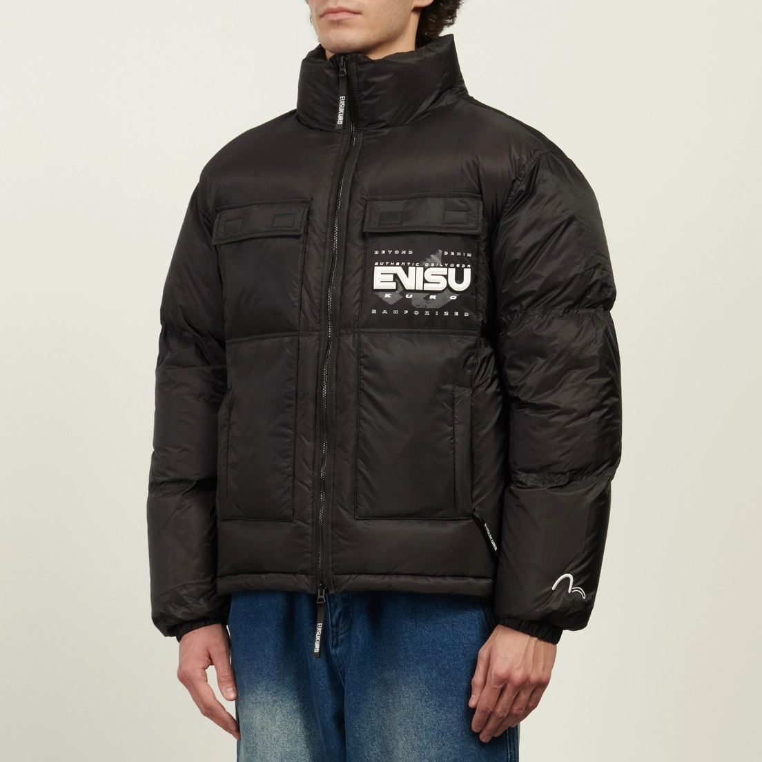 Evisu Мужской пуховик Work Pockets Down