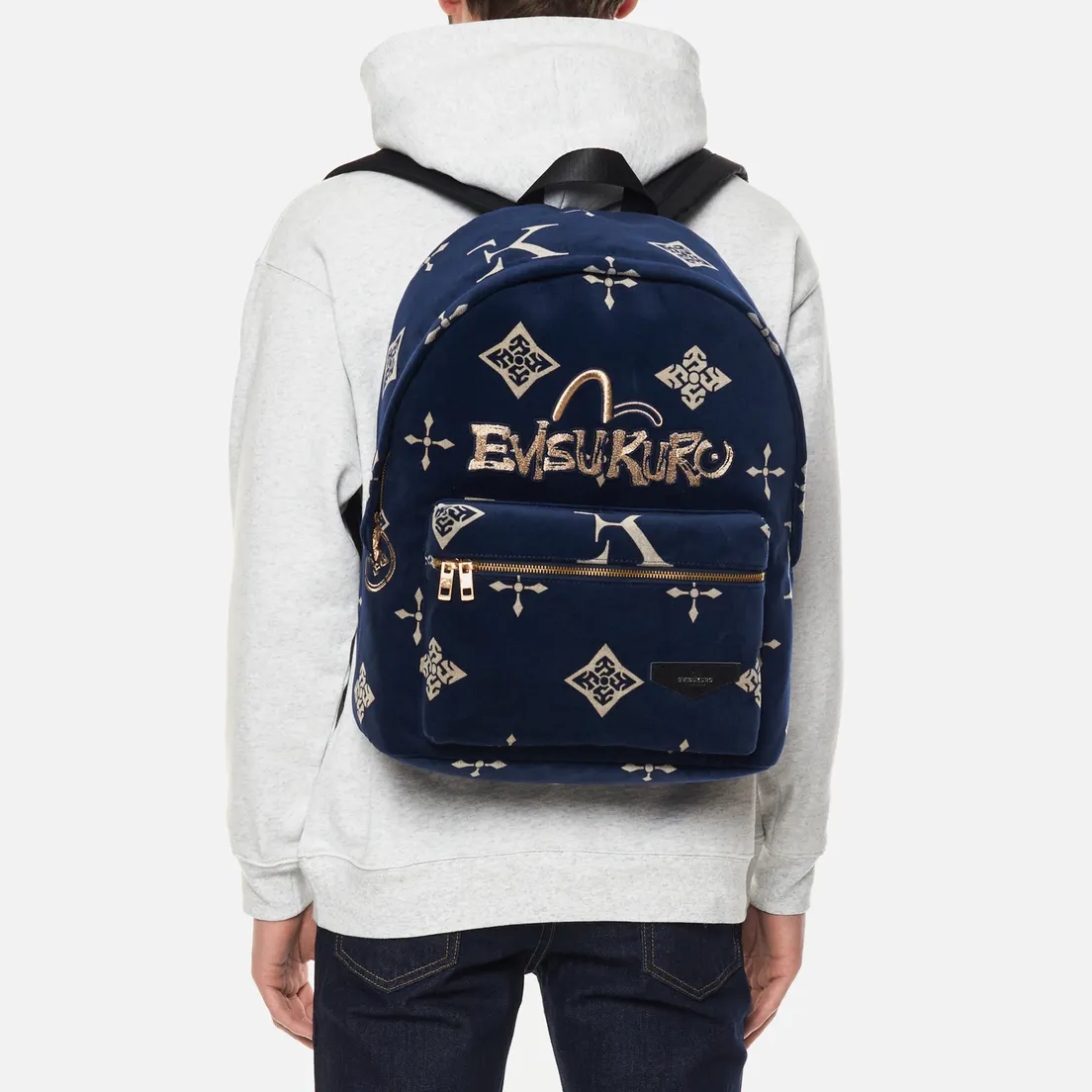 Evisu Рюкзак Evisukuro All Over Monogram Velvet