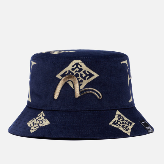 Панама Evisu Evisukuro All Over Monogram Velvet Navy