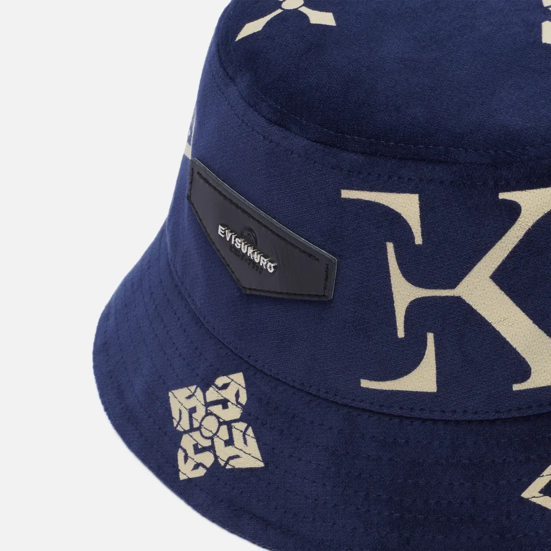 Evisu Панама Evisukuro All Over Monogram Velvet