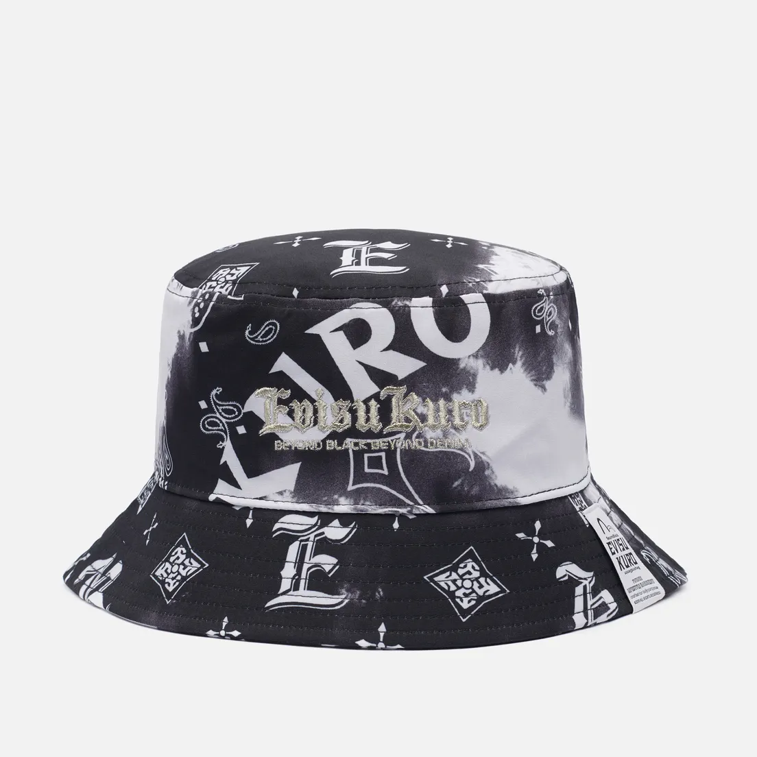 Evisu Панама Evisukuro Tie Dye Monogram Printed Bucket