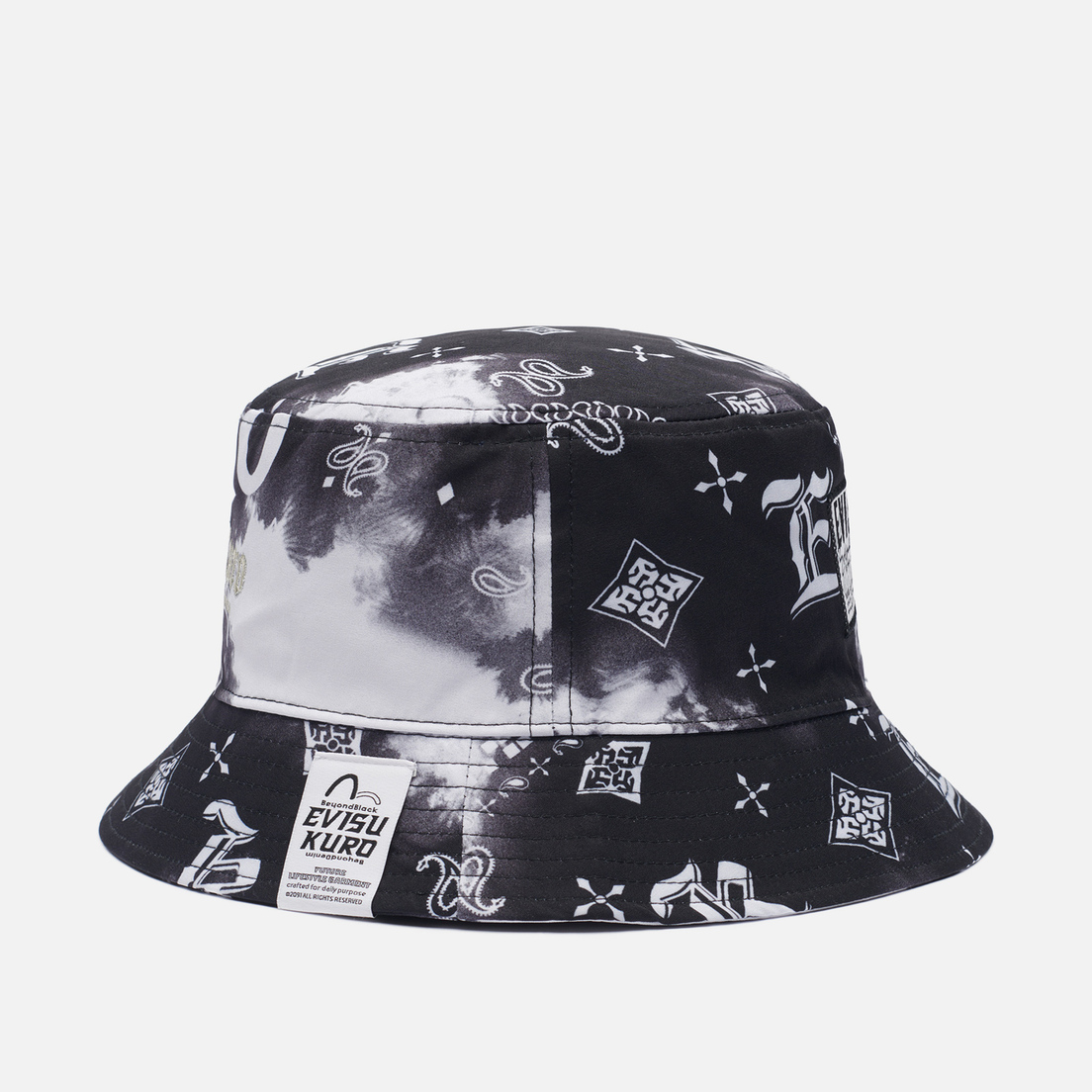 Evisu Панама Evisukuro Tie Dye Monogram Printed Bucket