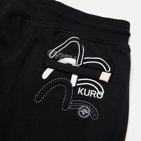 Женские брюки Evisu Evisukuro Logo Printed Black
