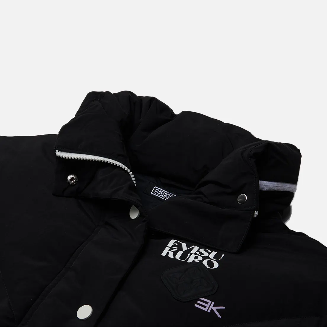 Evisu Женский пуховик Evisukuro Printed Hooded Down