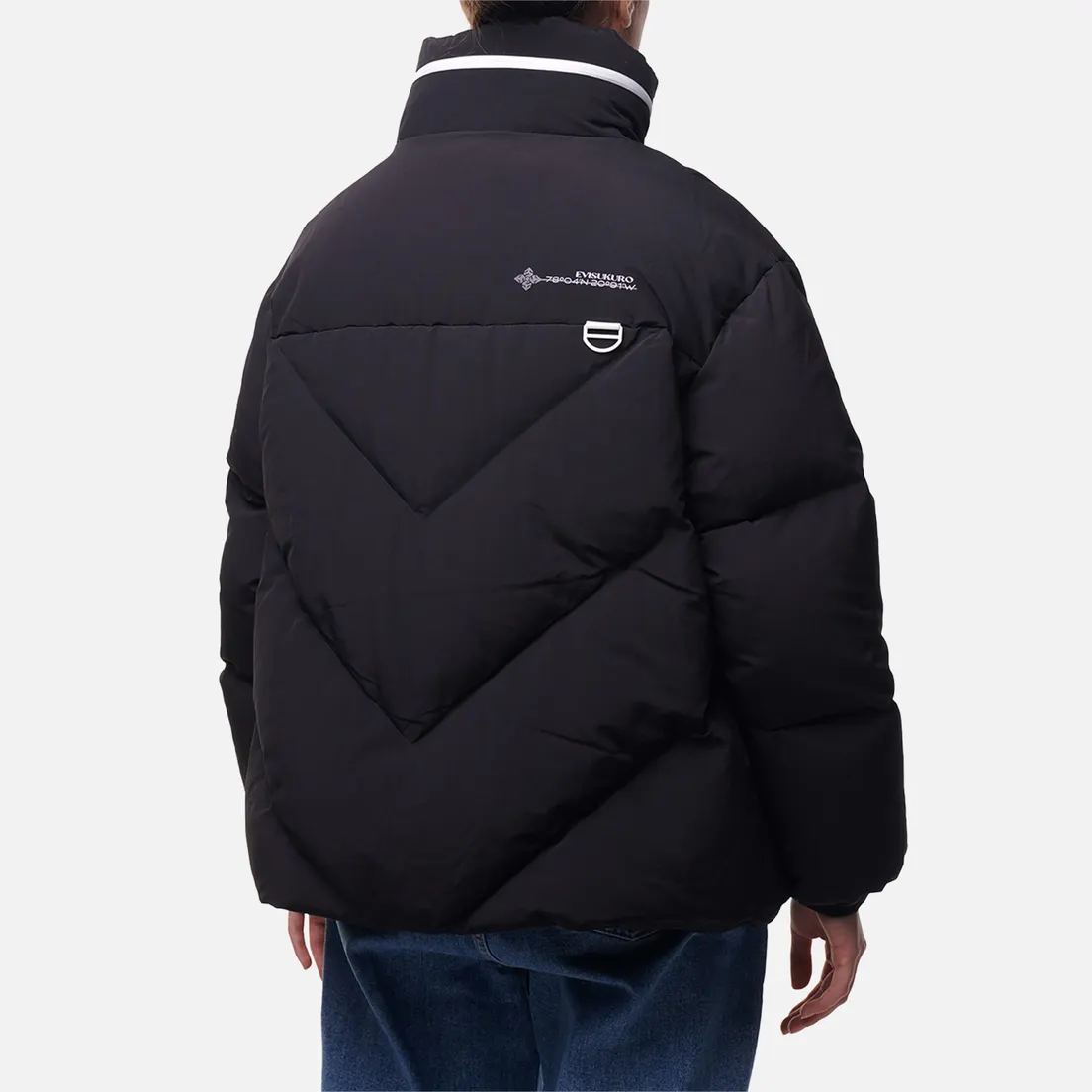 Evisu Женский пуховик Evisukuro Printed Hooded Down