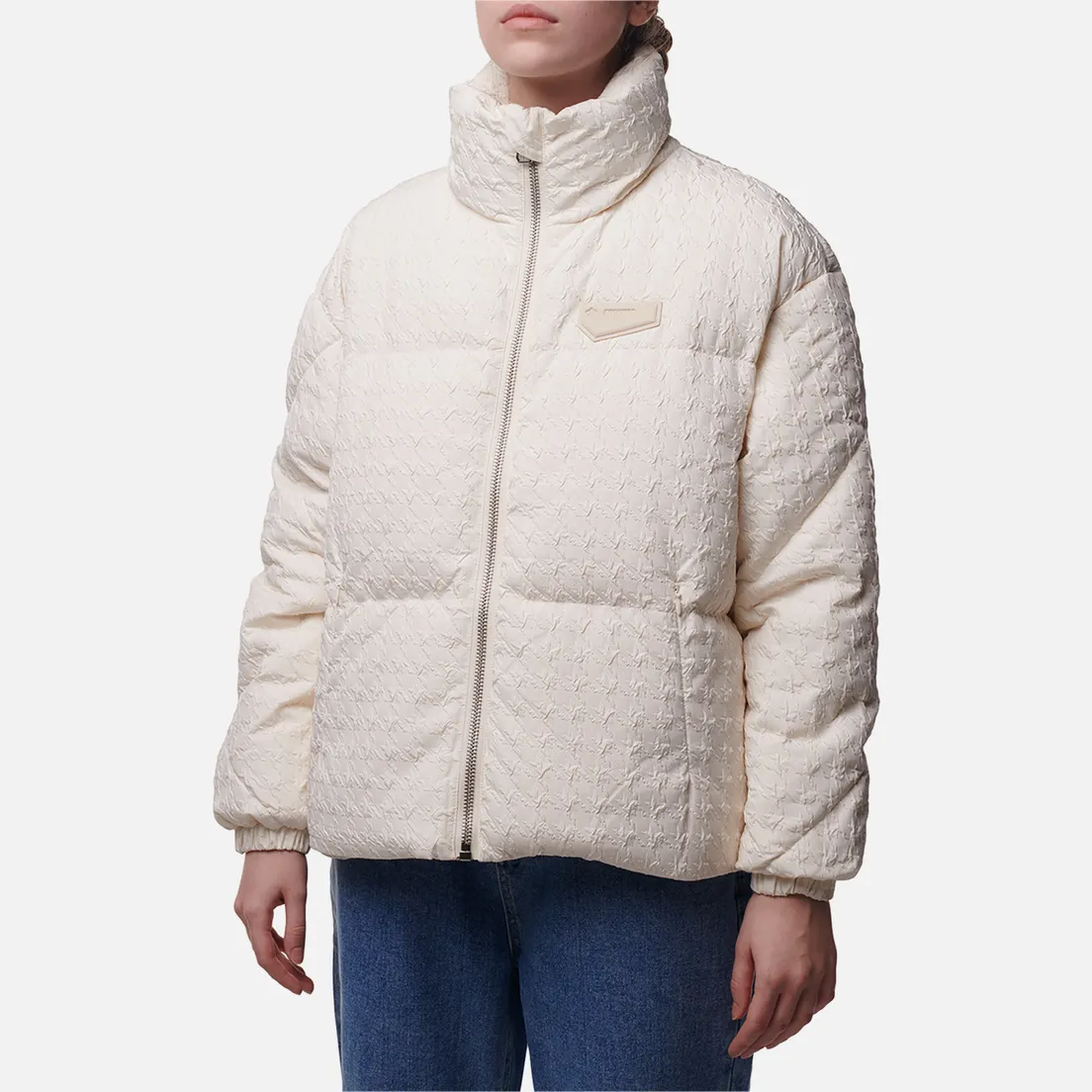 Evisu Женский пуховик Evisukuro Embroidered Seagull Appliqued Down