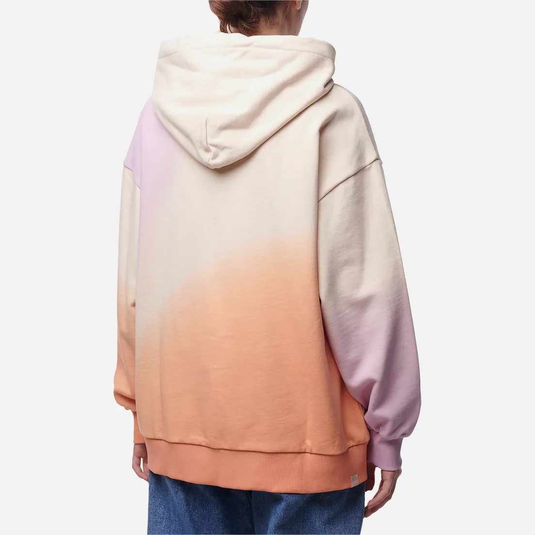 Evisu Женская толстовка Evisukuro Gradiant Flocking Printed Seagull Hoodie